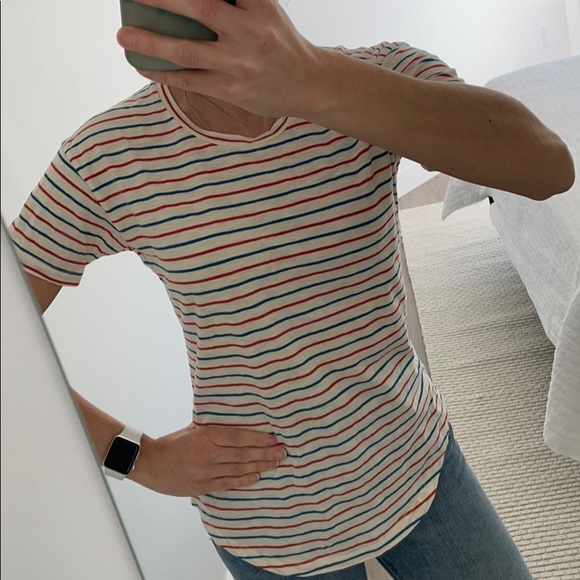 Madewell Whisper T-shirt in Brion Stripe - Picture 2 of 10